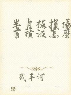 半月板损伤里面有积液怎么治疗好