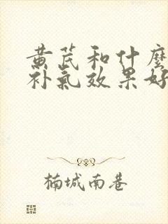 黄芪和什么搭配补气效果好