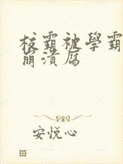 校霸被学霸玩到崩溃腐封面