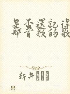 是否还记得我是哪首歌的歌词