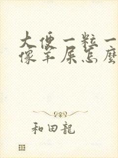 大便一粒一粒的像羊屎怎么