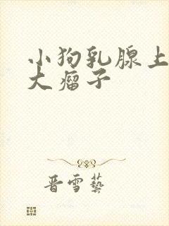 小狗乳腺上有个大瘤子封面