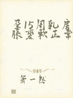 孕15周乳房不胀变软正常吗封面