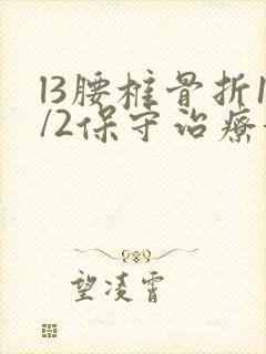 l3腰椎骨折1/2保守治疗好还是手术好