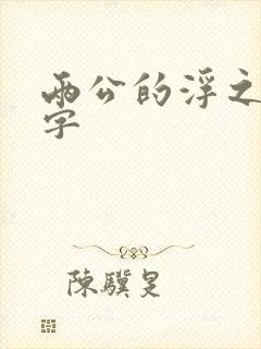 两公的浮之手中字