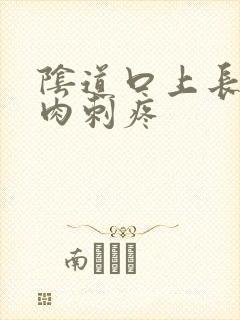 阴道口上长了个肉刺疼