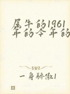 属牛的1961年的今年的运气怎么样