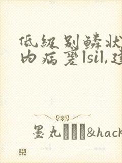 低级别鳞状上皮内病变lsil,建议宫颈活检