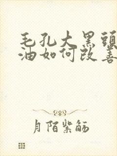 毛孔大黑头多脸油如何改善