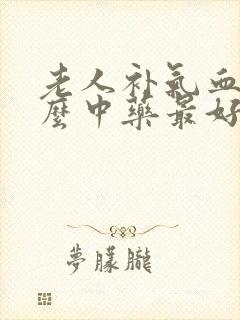 老人补气血吃什么中药最好