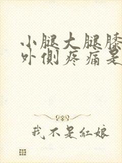 小腿大腿膝关节外侧疼痛是怎么回事