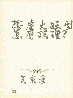 阴虚火旺型体质怎么调理?