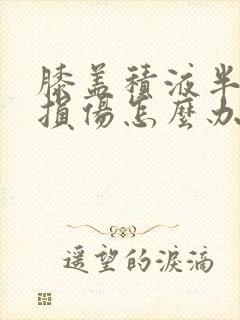 膝盖积液半月板损伤怎么办封面