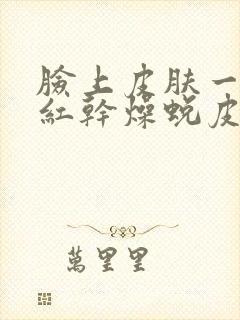脸上皮肤一块发红干燥蜕皮