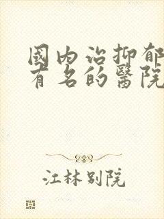 国内治抑郁比较有名的医院