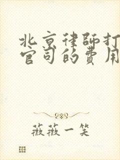 北京律师打行政官司的费用