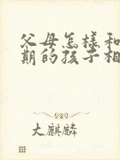 父母怎样和叛逆期的孩子相处