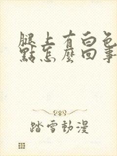 腿上有白色的斑点怎么回事