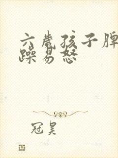 六岁孩子脾气暴躁易怒封面