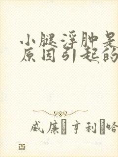 小腿浮肿是什么原因引起的怎么治疗?