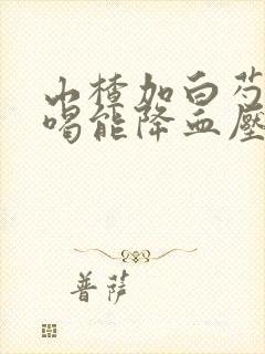 山楂加白芍泡水喝能降血压吗