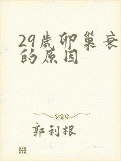 29岁卵巢衰退的原因