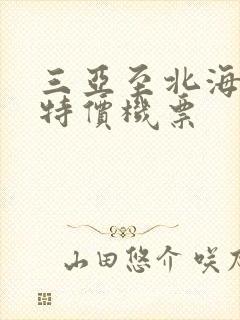 三亚至北海机票特价机票封面