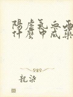 阳虚气血两虚吃什么中成药
