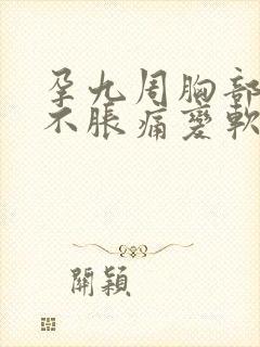 孕九周胸部突然不胀痛变软了封面