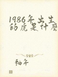 1986年出生的虎是什么命