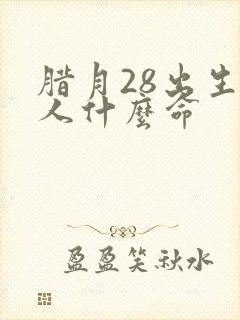 腊月28出生的人什么命