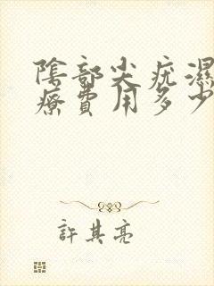 阴部尖疣湿锐治疗费用多少钱