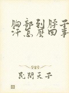 胸部到脖子老出汗怎么回事封面