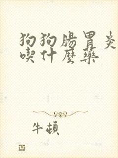 狗狗肠胃炎便血吃什么药