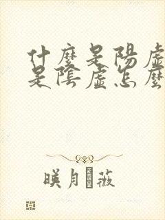 什么是阳虚什么是阴虚怎么判断