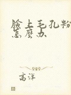 脸上毛孔粉刺多怎么办封面