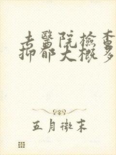 去医院检查是否抑郁大概多少钱