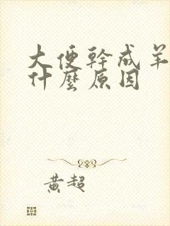 大便干成羊屎蛋什么原因