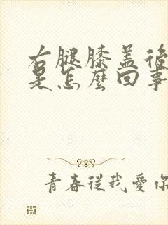 右腿膝盖后面疼是怎么回事封面