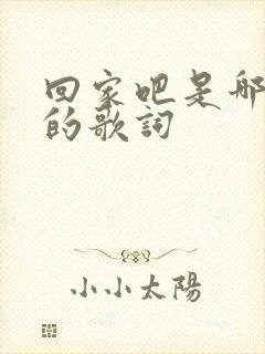 回家吧是哪首歌的歌词