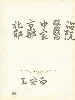 北京中医治疗抑郁那家医院好