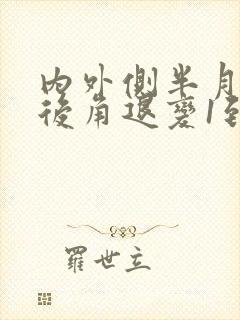 内外侧半月板前后角退变1到2级