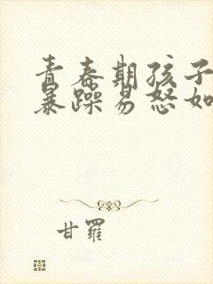 青春期孩子脾气暴躁易怒如何办