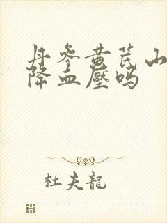 丹参黄芪山楂能降血压吗