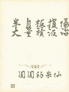 半月板损伤膝盖大量积液治疗方法封面