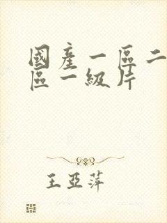 国产一区二区三区一级片
