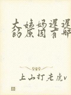 大姨妈迟迟不走的原因有哪些封面