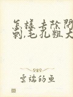 怎样去除闭口粉刺,毛孔粗大,黑头