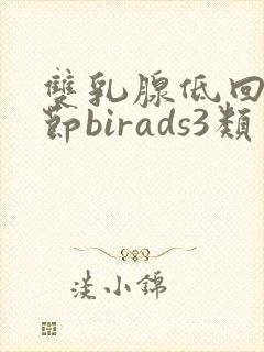 双乳腺低回声结节birads3类封面