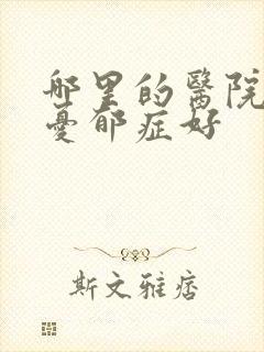哪里的医院治疗忧郁症好